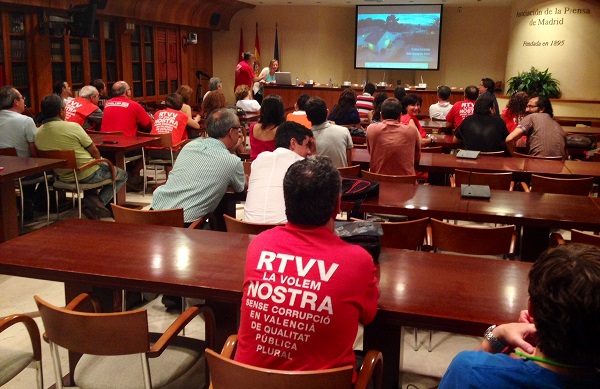 Visionado de los cuatro cortos sobre la desaparición de RTVV. Foto: APM